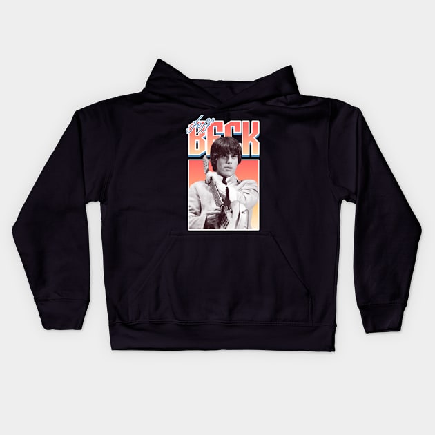 Jeff beck Kids Hoodie by Olivia alves